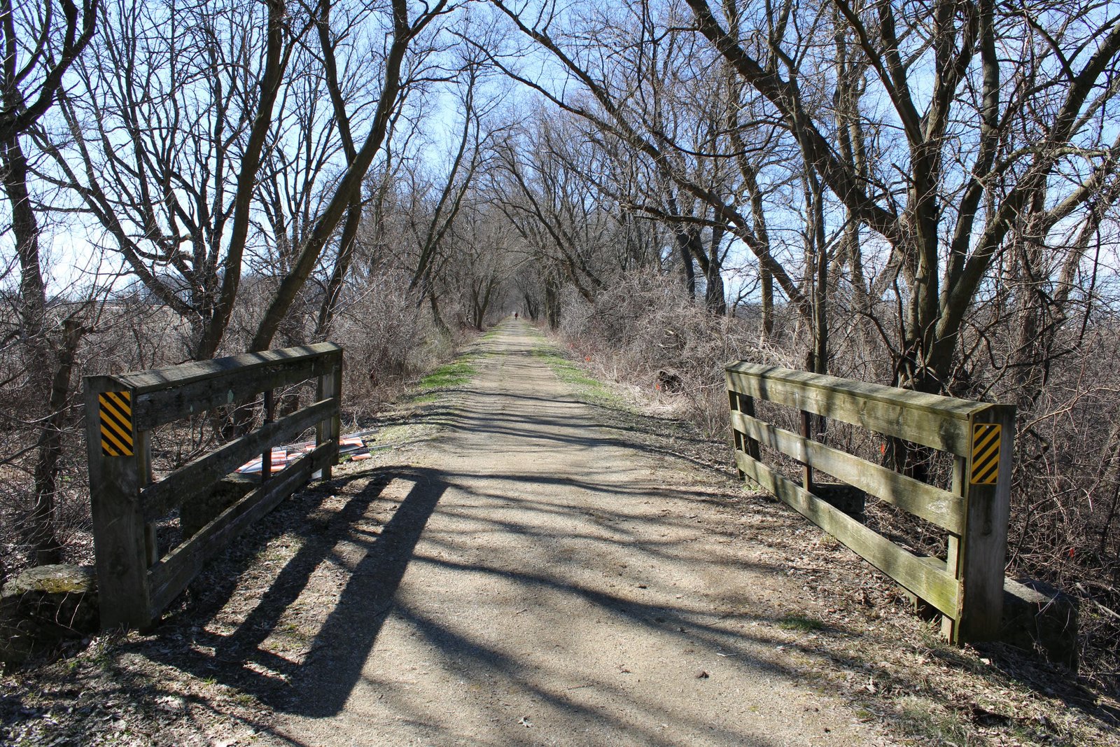 Looking south